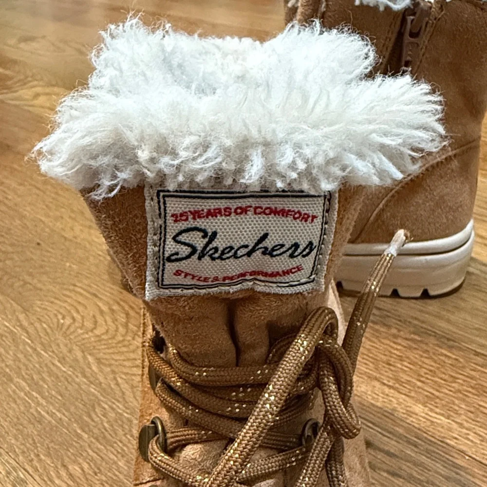 Skechers | Faux Fur Lace Up Boots for Girls